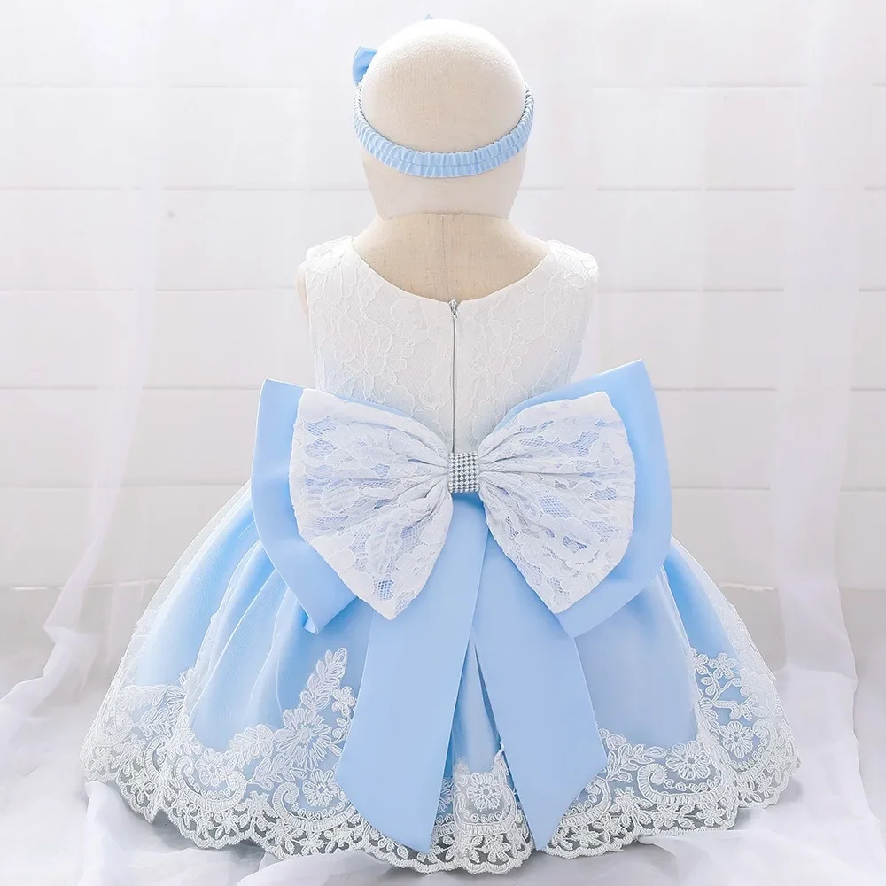 Girls Dresses Children's Clothing Kids Clothes Summer Cute Princess Fairy Party baby Clothing Elegant Harajuku Streetwear Lace - Image 3