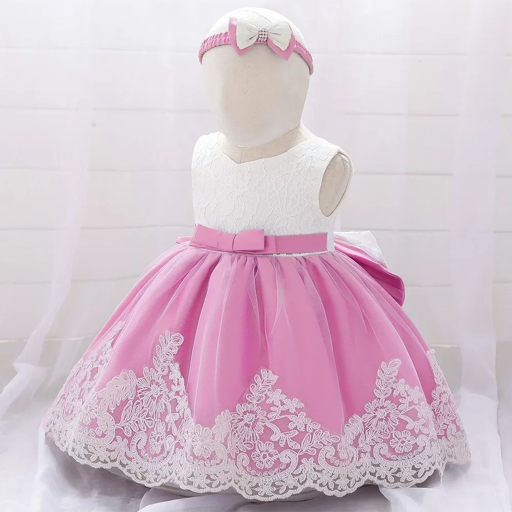 Girls Dresses Children's Clothing Kids Clothes Summer Cute Princess Fairy Party baby Clothing Elegant Harajuku Streetwear Lace - Image 6